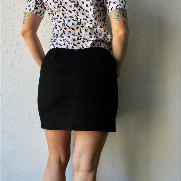 COPY - VINCE. black mini skirt with pockets - Picture 7 of 8